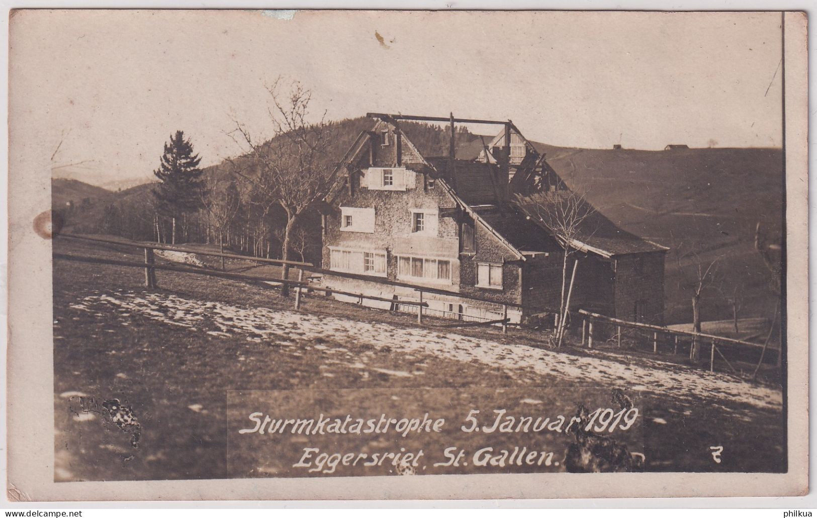 Sturmkatastrophe 5. Januar 1914 - Eggersriet - St. Gallen - Eggersriet