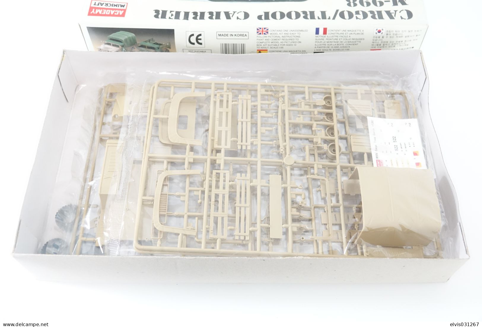 Model Kit - ACADEMY - Cargo Troop Carrier M-998, Scale 1/35, + Original Box - Vehículos Militares