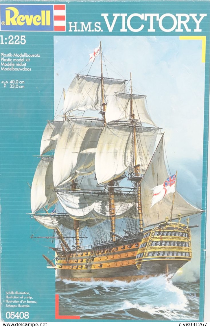 Vintage MODEL KIT : Revell HMS Victory 05408 NOS, Scale 1/225 - Figurines