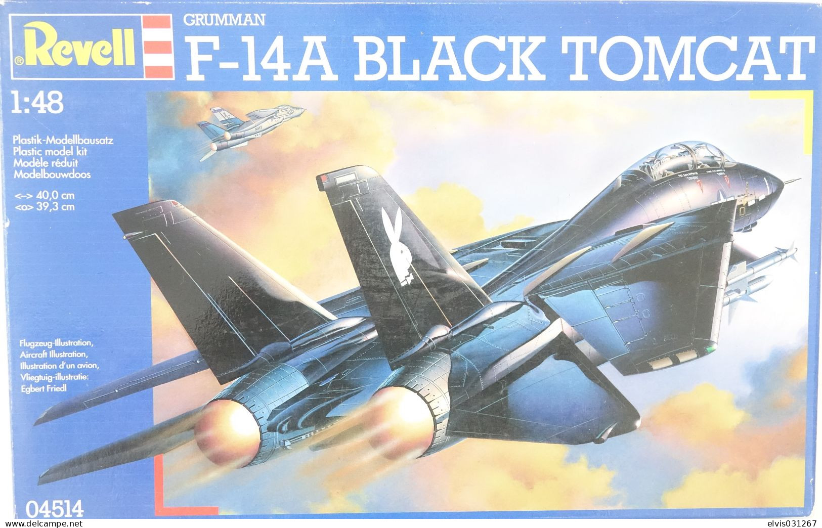 Vintage MODEL KIT : Revell F-14A Black Tomcat NOS, Scale 1/48 - Figurines