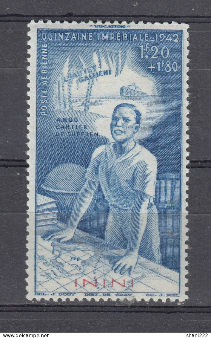 Inini, 1942 Quinzaine Imperiale- MH Stamp (e-86) - Unused Stamps