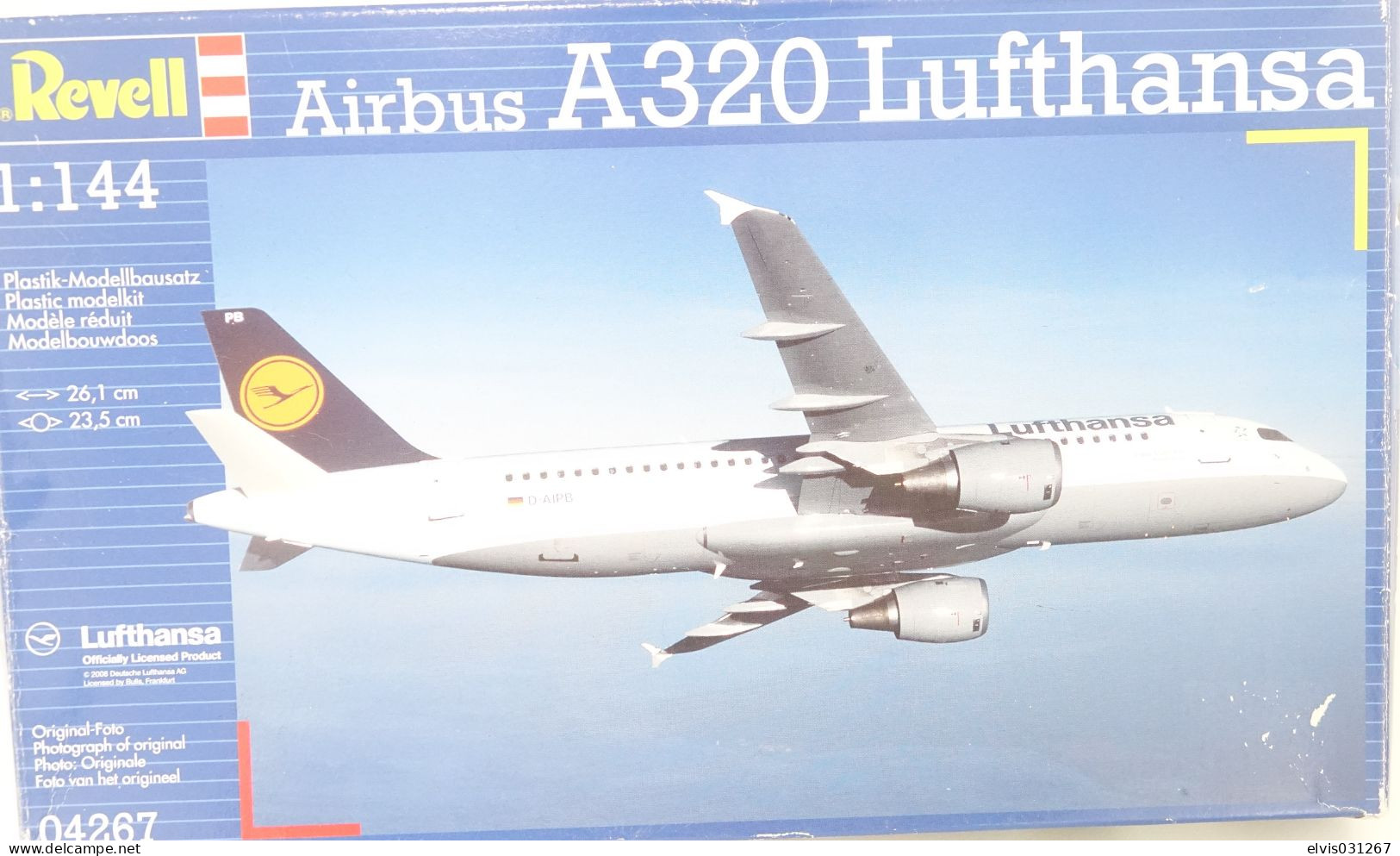 Vintage MODEL KIT : Revell Airbus A320 Lufthansa , Scale 1/144 - Figuren