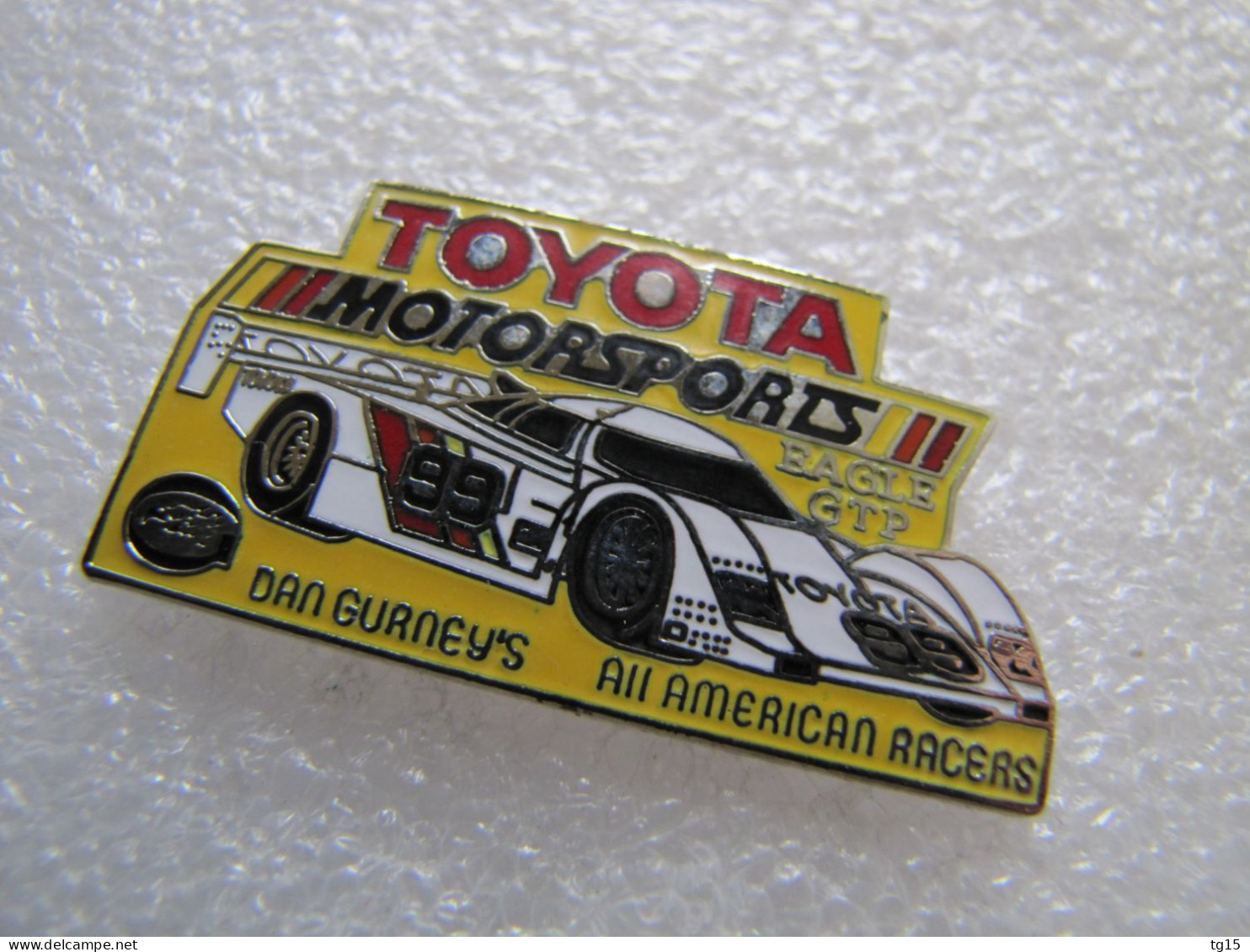 TOP  RARE  PIN'S     TOYOTA EAGLE AAR HF89 MKII  TOYOTA MOTORSPORT GTP  DAN GURNEYS  Email Grand Feu  MFS - Toyota