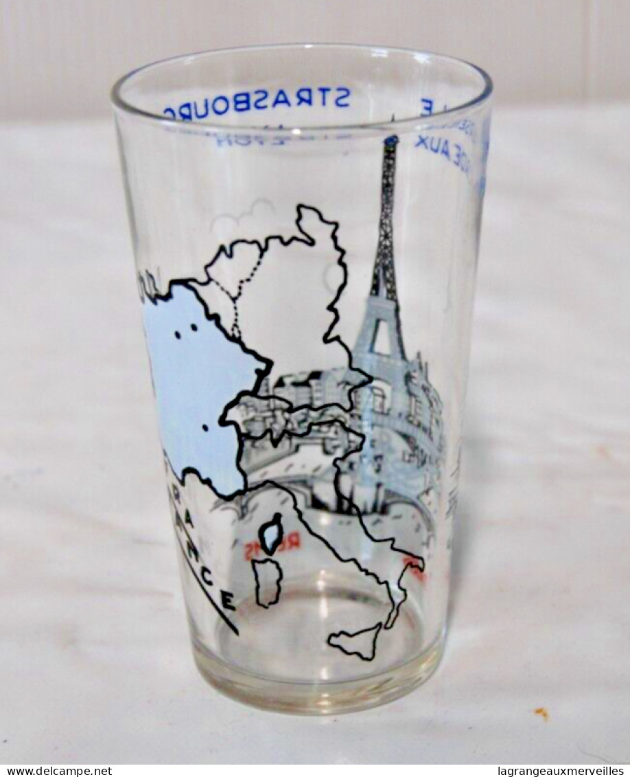 C269 Ancien Verre Moutarde De Collection - Ville De France - Obj. 'Remember Of'