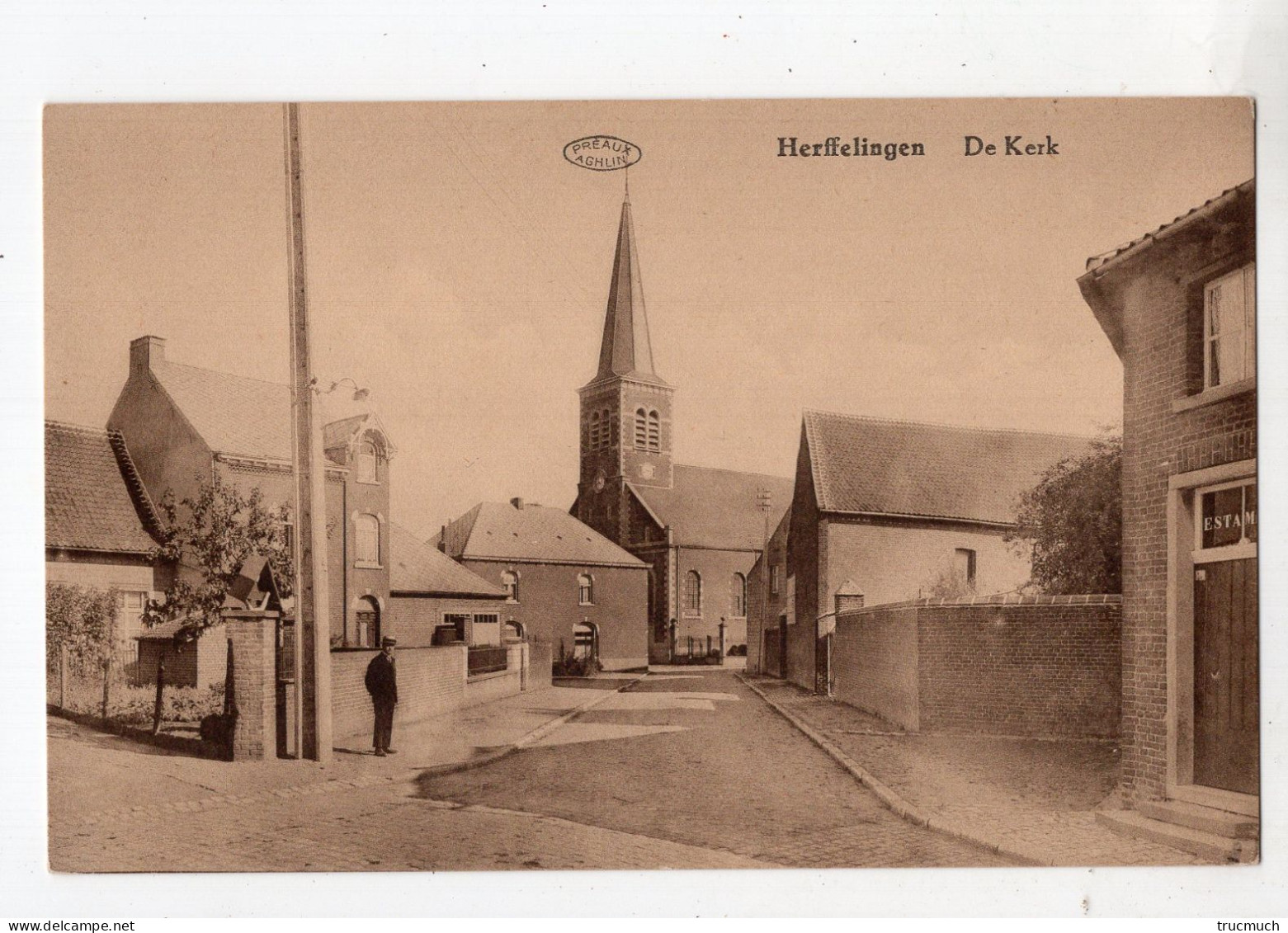 HERFFELINGEN - De Kerk *Uitgever A. Blondiau François* - Herne