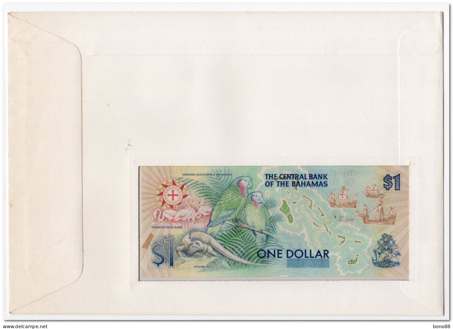 BAHAMAS,1 DOLLAR 1992,P.50 UNC ,FIRST DAY COVER - Bahamas