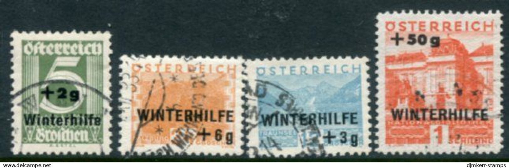 AUSTRIA 1933 Winter Relief Used.  Michel 563-66 - Usados