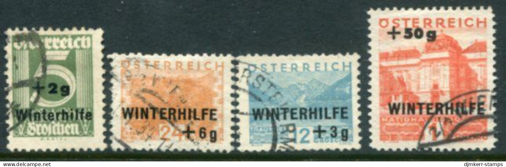 AUSTRIA 1933 Winter Relief Used.  Michel 563-66 - Used Stamps