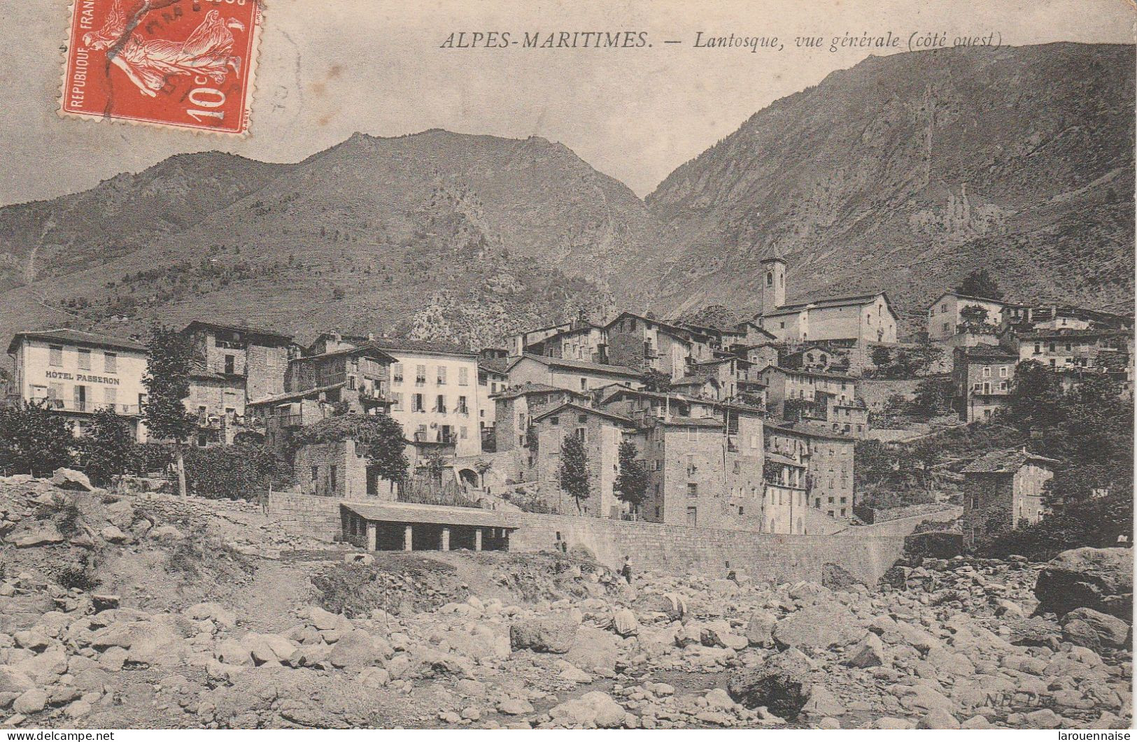 06 - LANTOSQUE - Vue Générale (côté Ouest) - Lantosque