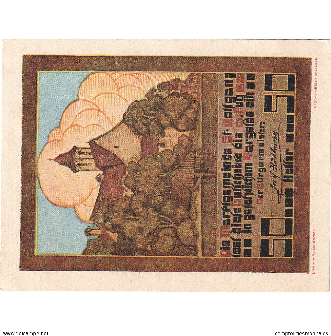 Autriche, St Wolfgang, 50 Heller, Eglise, 1920, 1920-08-15, SPL, Mehl:FS 947a - Oesterreich