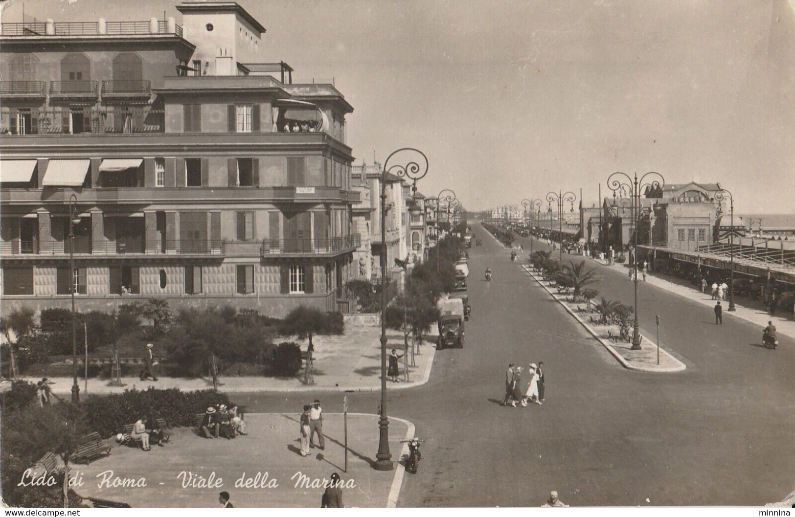 Lido Di Roma - Viale Della Marina - Animata -fp - Mehransichten, Panoramakarten