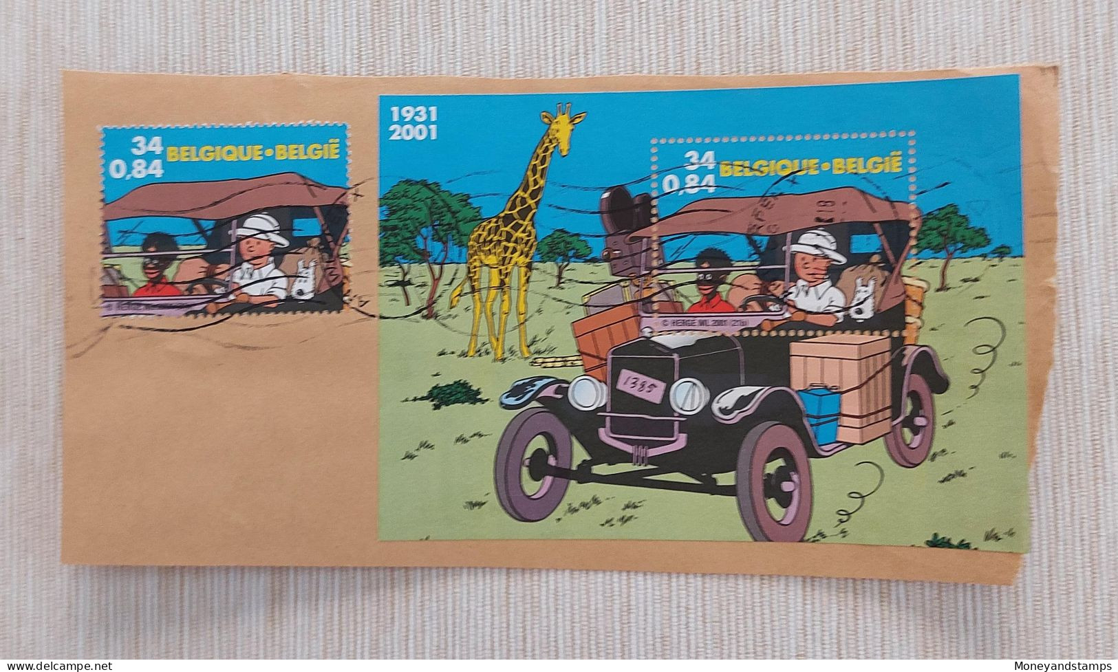 Belgium 2001 - OBP/COB 3049 + BL 93 - ‘Kuifje In Afrika’ - ‘Tintin Au Congo’ - 1993-2013 Koning Albert II (MVTM)