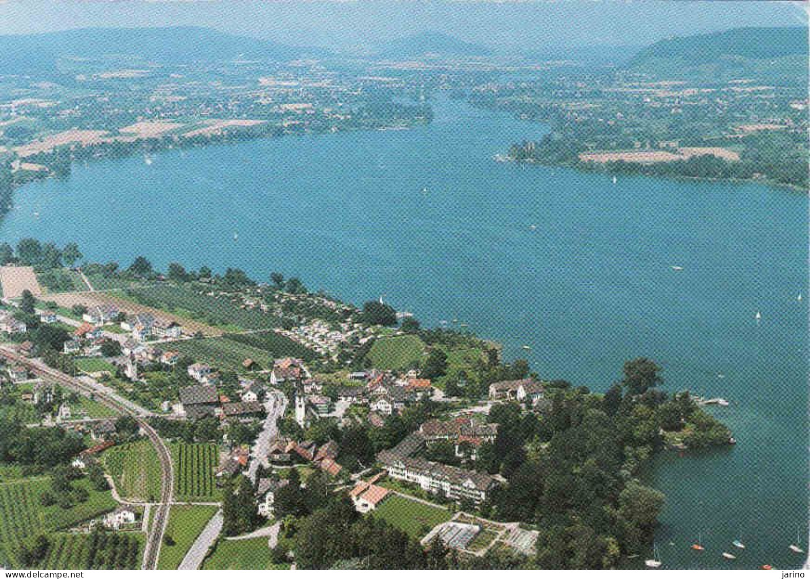 Switzerland, TG Thurgovia, Mammern Am Untersee, Flugaufnahme, Utiliseé 1984 - Mammern