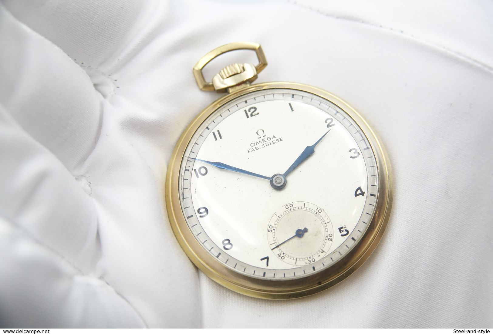 Watches : OMEGA HAND WIND VINTAGE MEN POCKET WATCH - 9296758 - Original - Running - Excelent Condition - Horloge: Zakhorloge