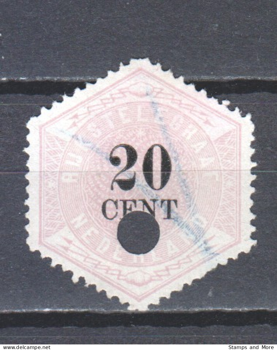 Netherlands 1877 Telegram NVPH TG6 Canceled (1) - Telegramzegels