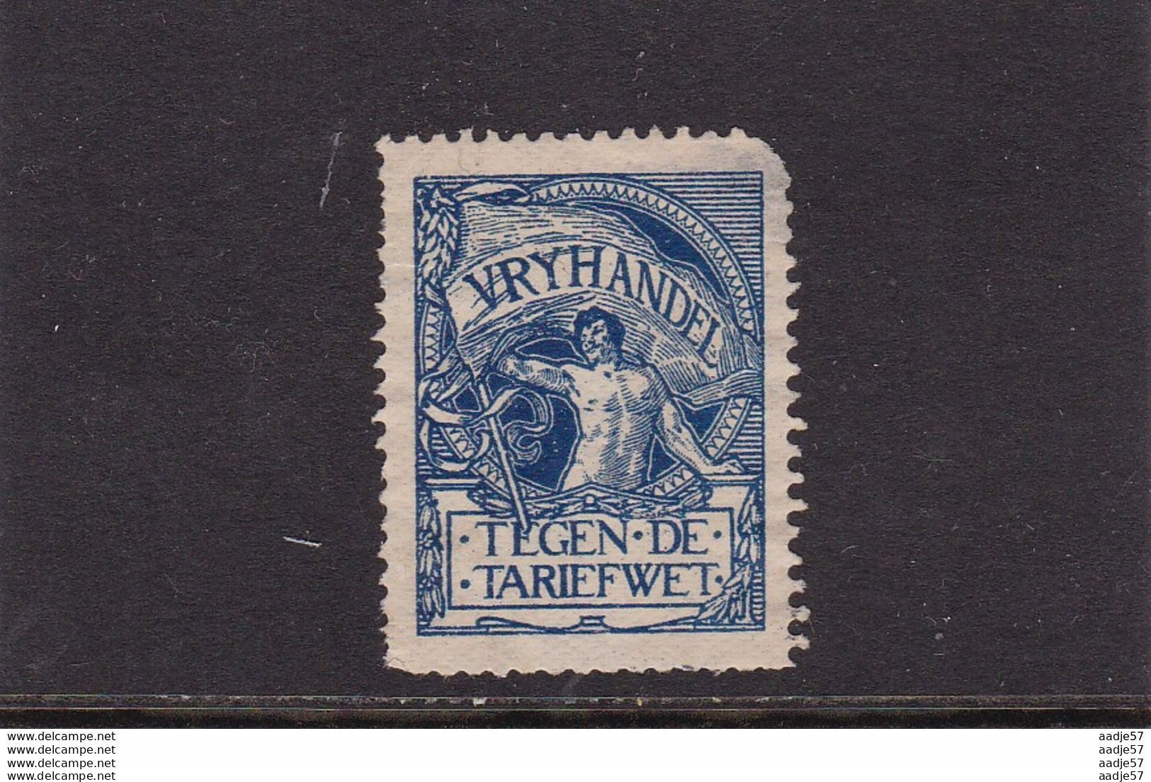 1911 Vrijhandel Tegen De Tariefwet (mint No Gum) (cInderella?) - Other & Unclassified