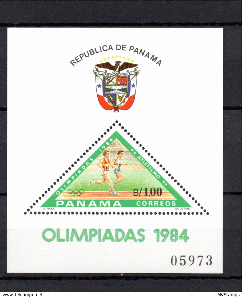 Panama 1984 BL 120 Olympische Spiele/Laufen Postfrisch - Panama