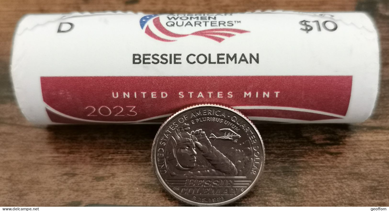 Quarter Dollar USA Bessie COLEMAN - 2023 D - Unc - LIBERTY - American Woman - Ohne Zuordnung