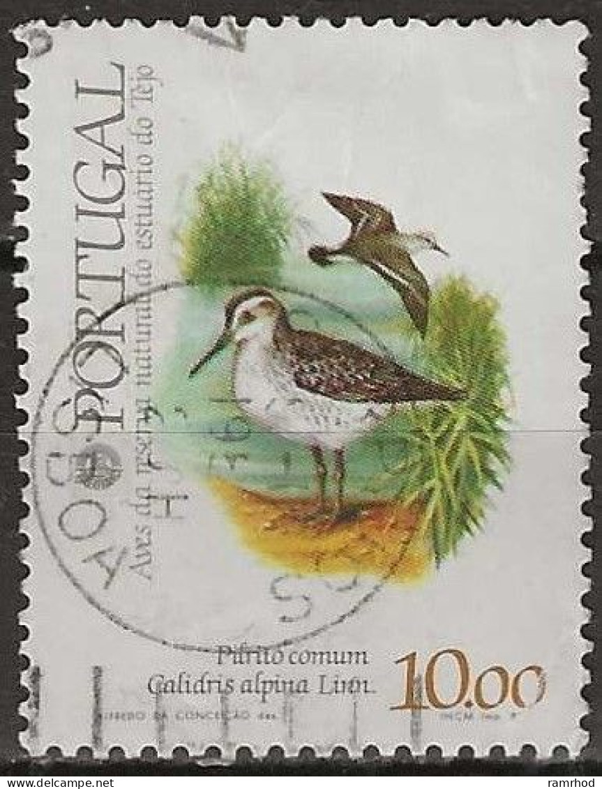 PORTUGAL 1982 Philexfrance 82 International Stamp Exhibition, Paris. Birds - 10e Dunlin FU - Oblitérés