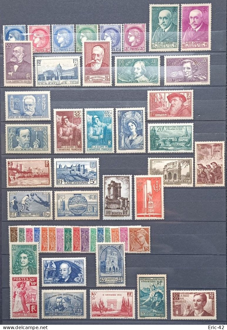 FRANCE. Année 1938 Complète Neuf* (52 Timbres) - ....-1939