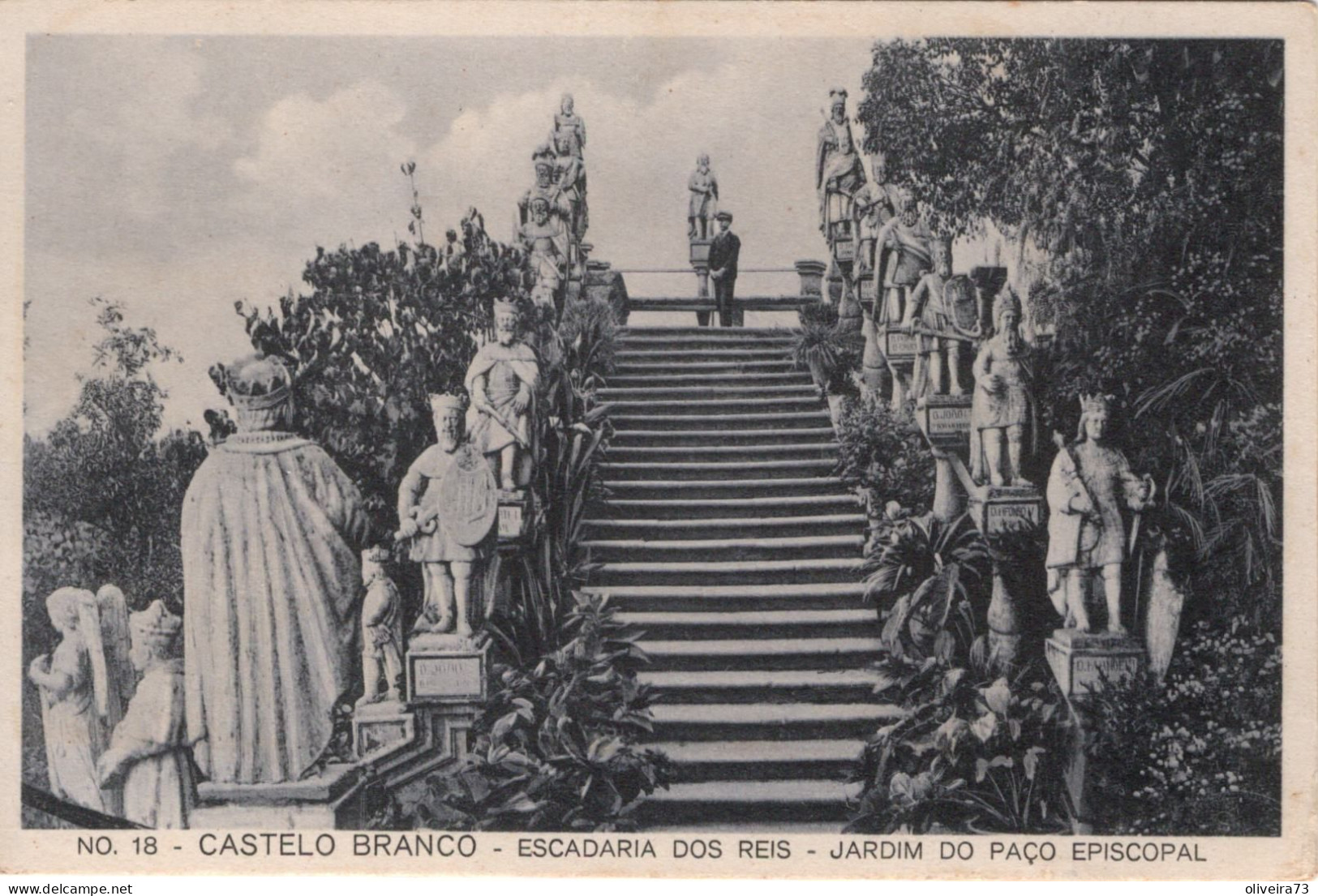 CASTELO BRANCO - Escadaria Dos Reis - Jardim Do Paço Episcopal - PORTUGAL - Castelo Branco