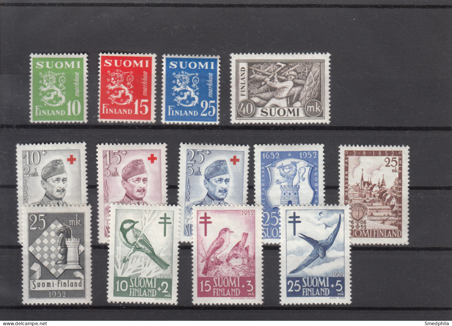 Finland 1952 - Full Year MNH ** - Annate Complete