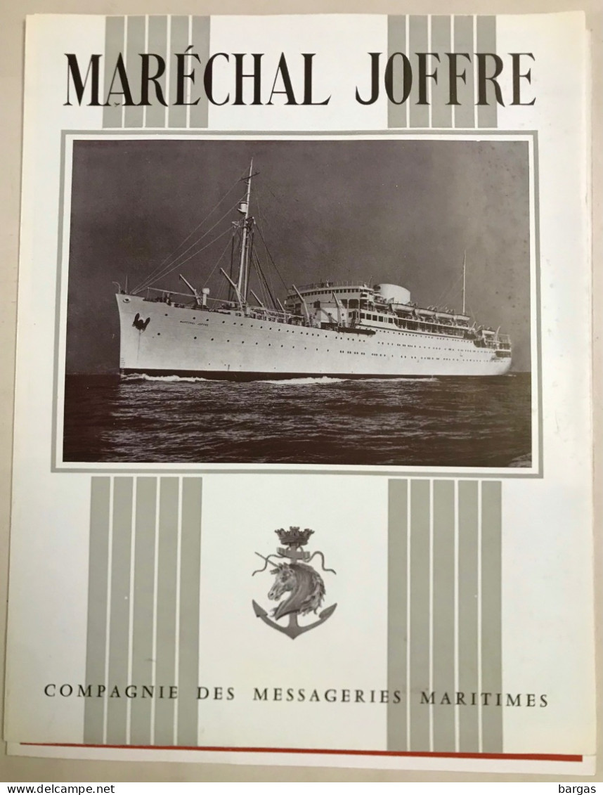Compagnie Des Messageries Maritimes Le Paquebot Bateau Présentation Du Maréchal Joffre - Sonstige & Ohne Zuordnung
