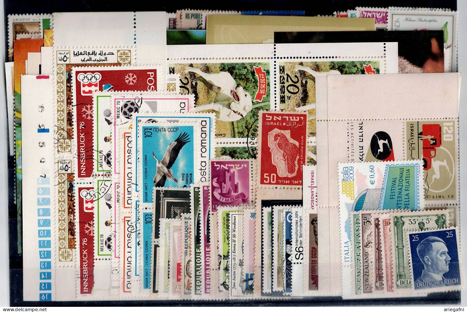 LOT OF 246 STAMPS MINT+USED+ 16 BLOCKS MI- 85 EURO VF!! - Collections (sans Albums)