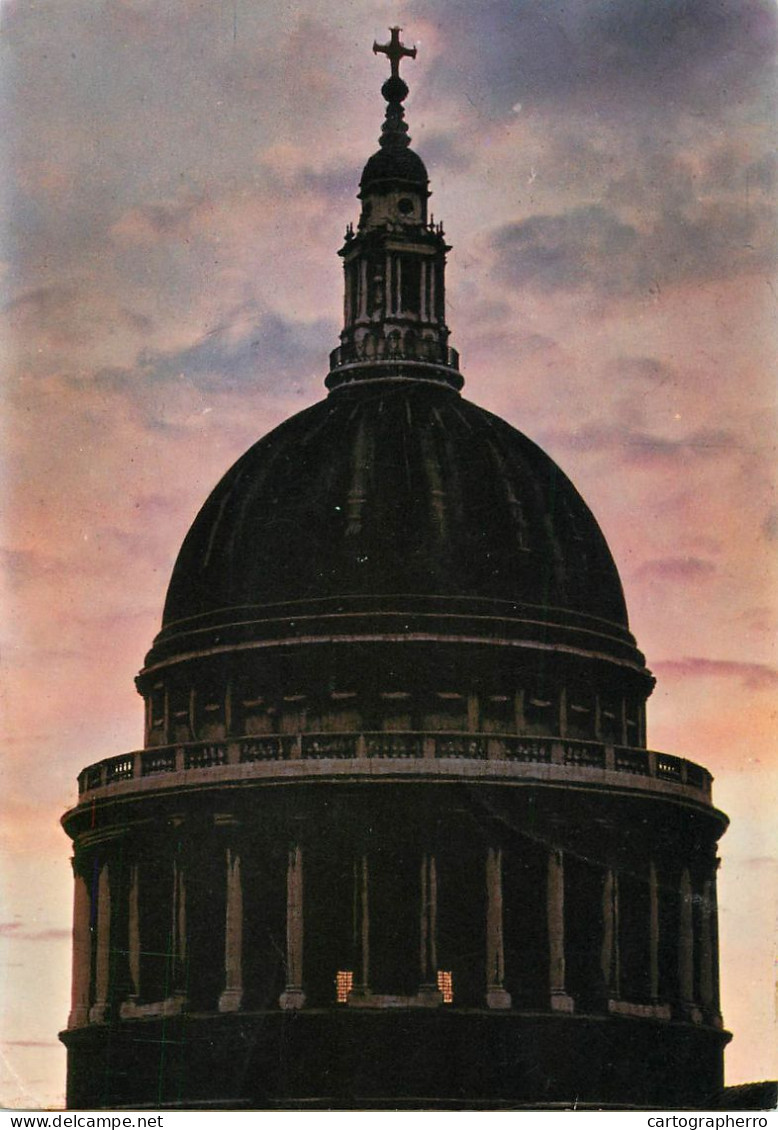 England London St Paul's Cathedral Sunset View - St. Paul's Cathedral