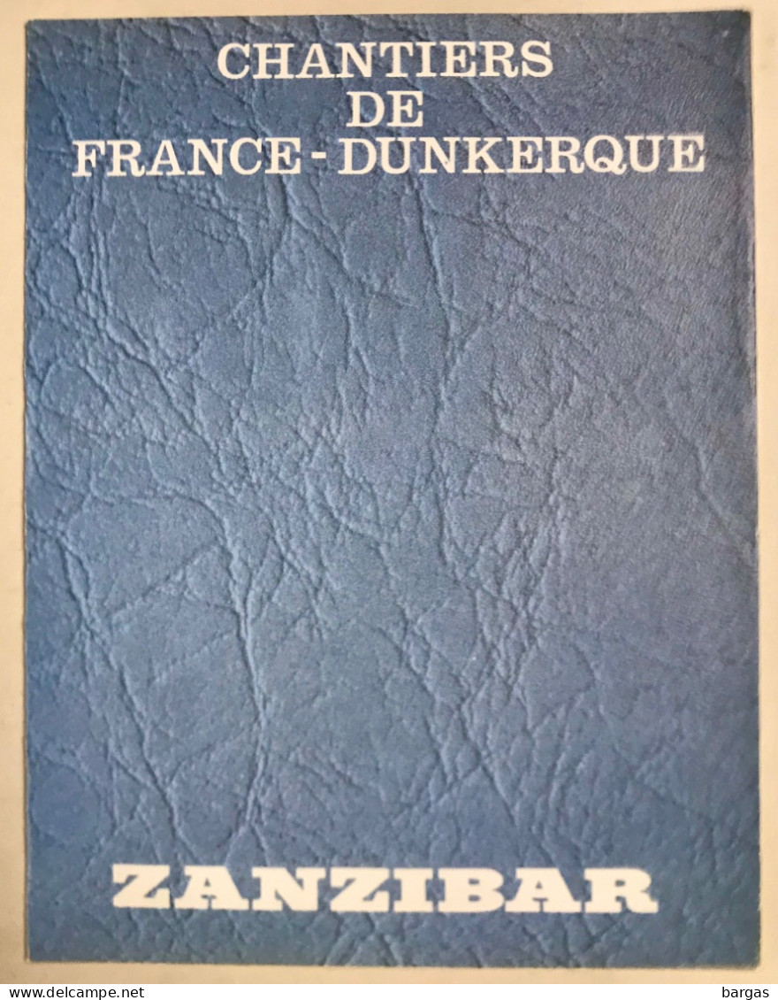 Compagnie Des Messageries Maritimes Plan Coupe Du Bateau Le Zanzibar Dunkerke - Autres & Non Classés