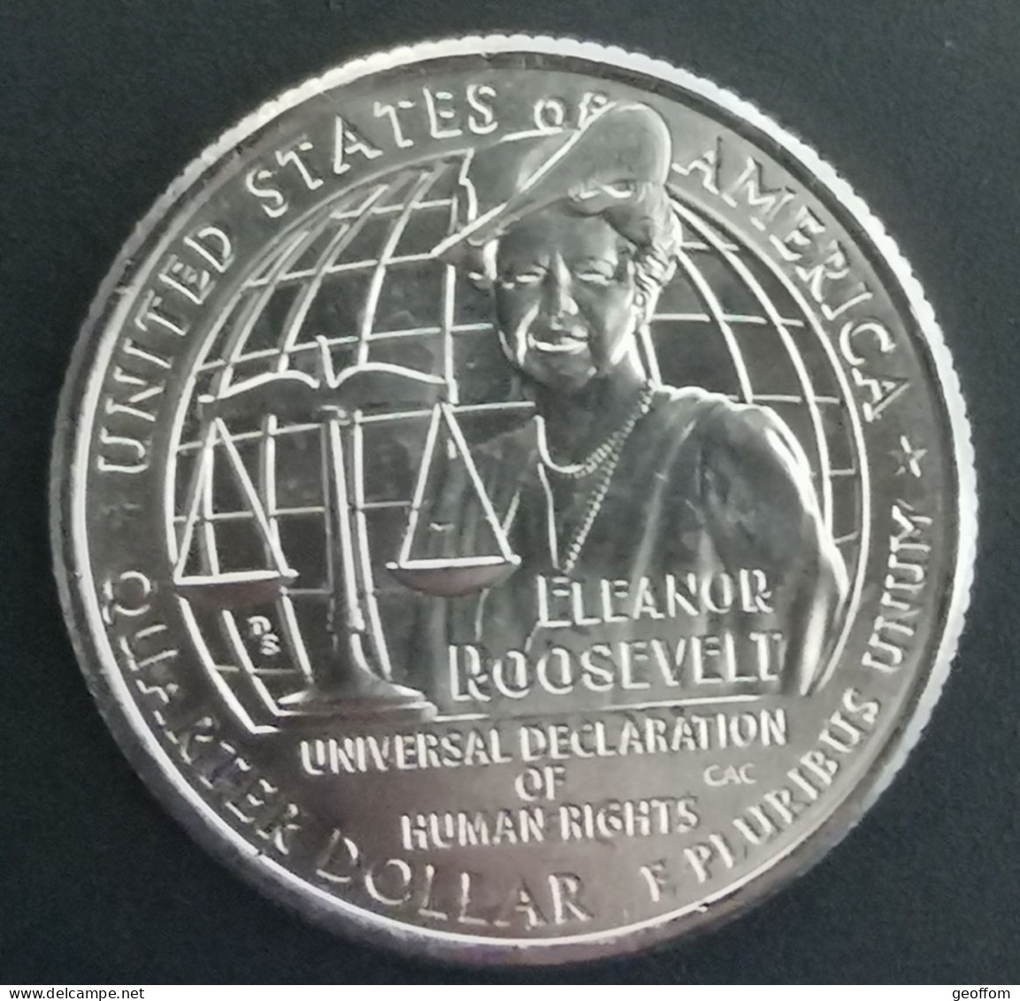 Quarter Dollar USA Eleanor ROOSEVELT - 2023 D - Unc - LIBERTY - American Woman - Unclassified