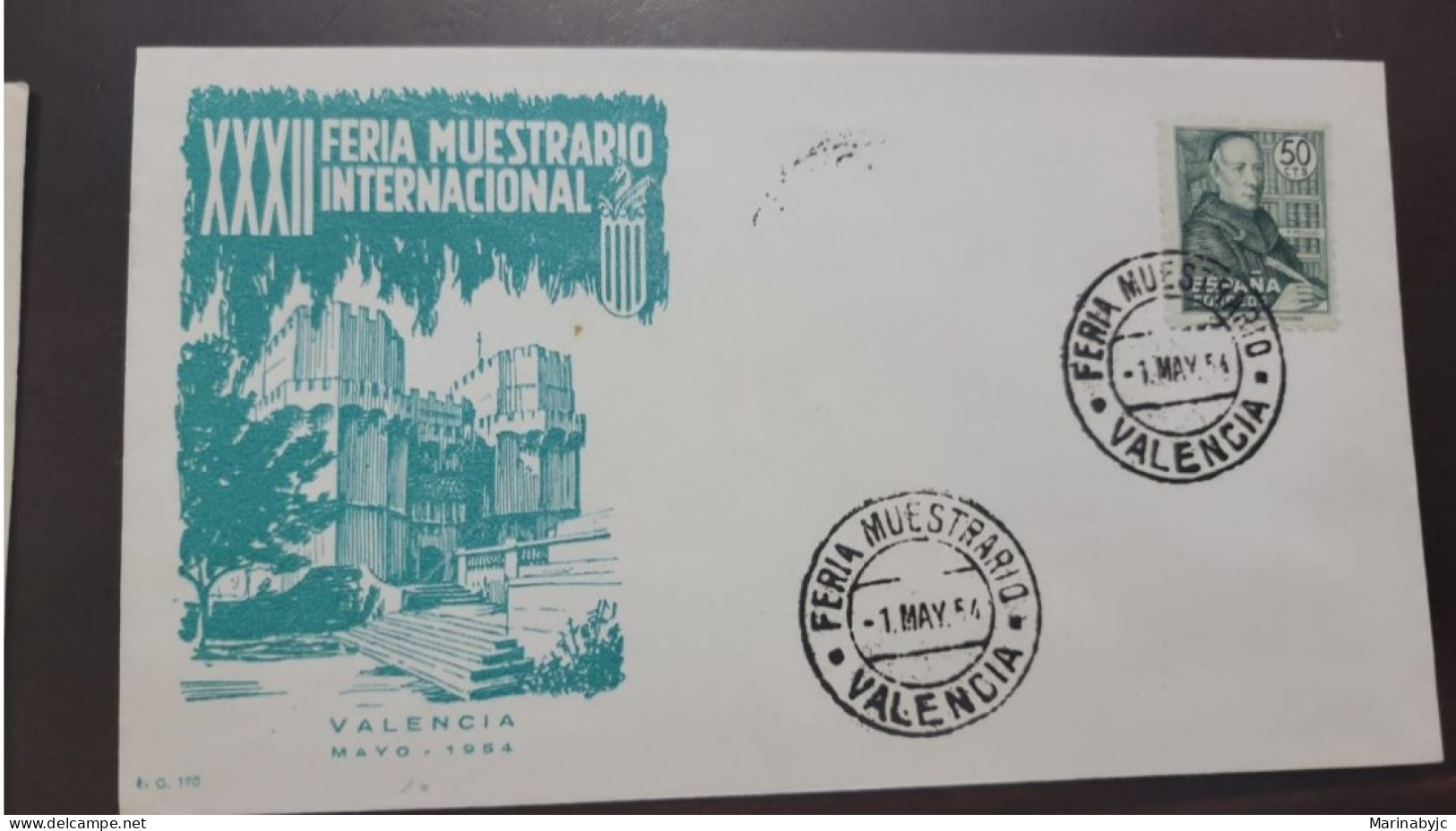 P) 1954 SPAIN, XXXII INTERNATIONAL SAMPLE FAIR, BENITO JERONIMO FEIJOO, FDC, XF - Autres & Non Classés