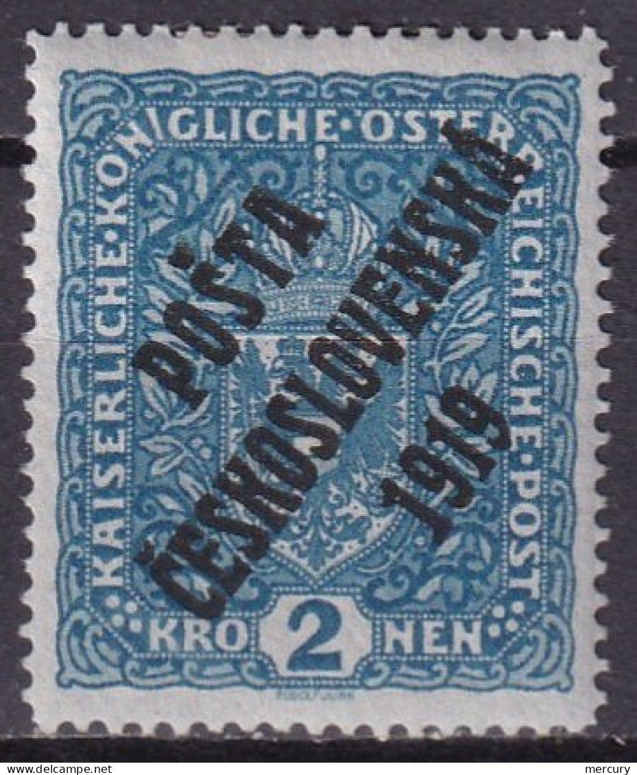 TCHECOSOVAQUIE - 2 K. Bleu De 1919 - Neufs