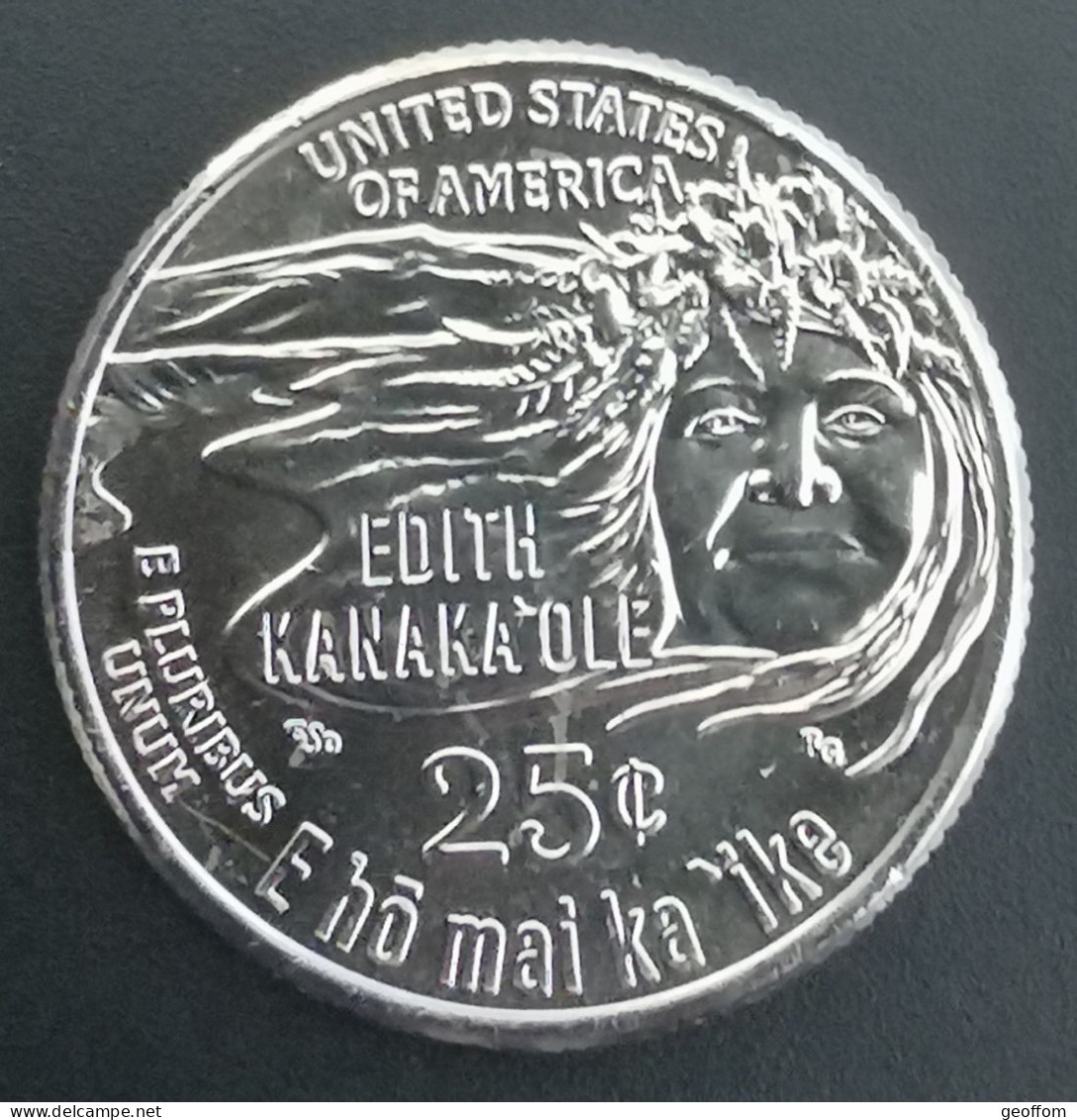 Quarter Dollar USA Edith KANAKA'OLE - 2023 D - Unc - LIBERTY - American Woman - Zonder Classificatie