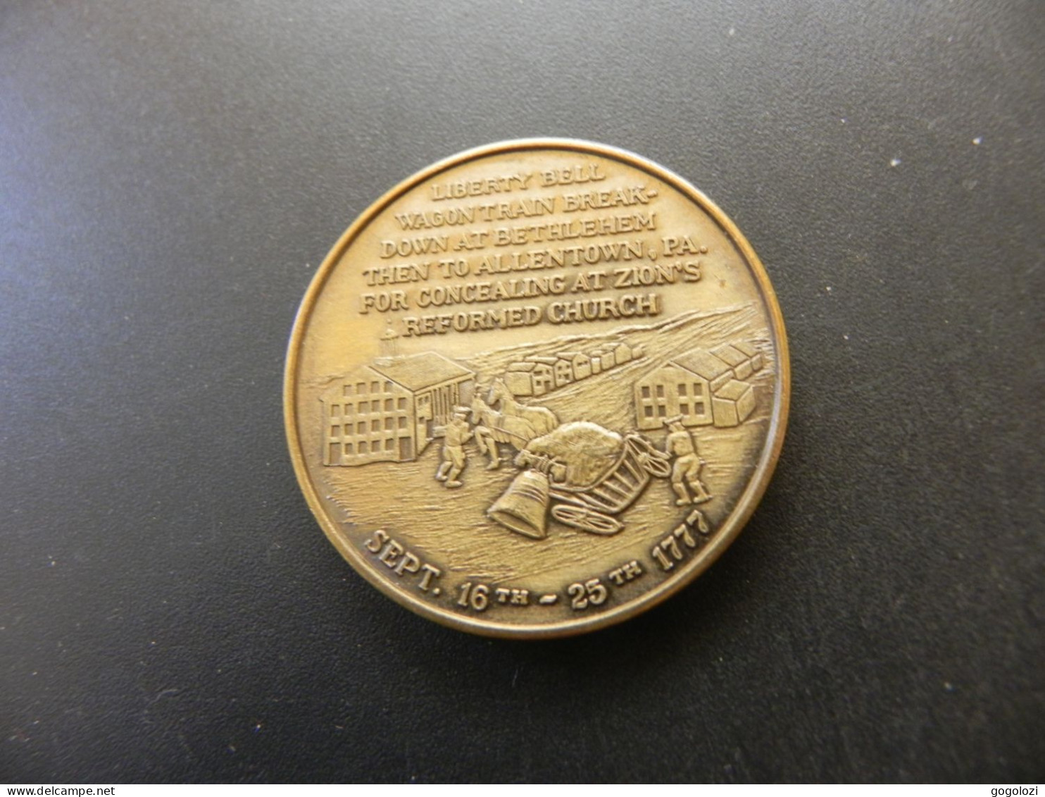 Medaille Medal - USA Concealing The Liberty Bell 1973 - Otros & Sin Clasificación