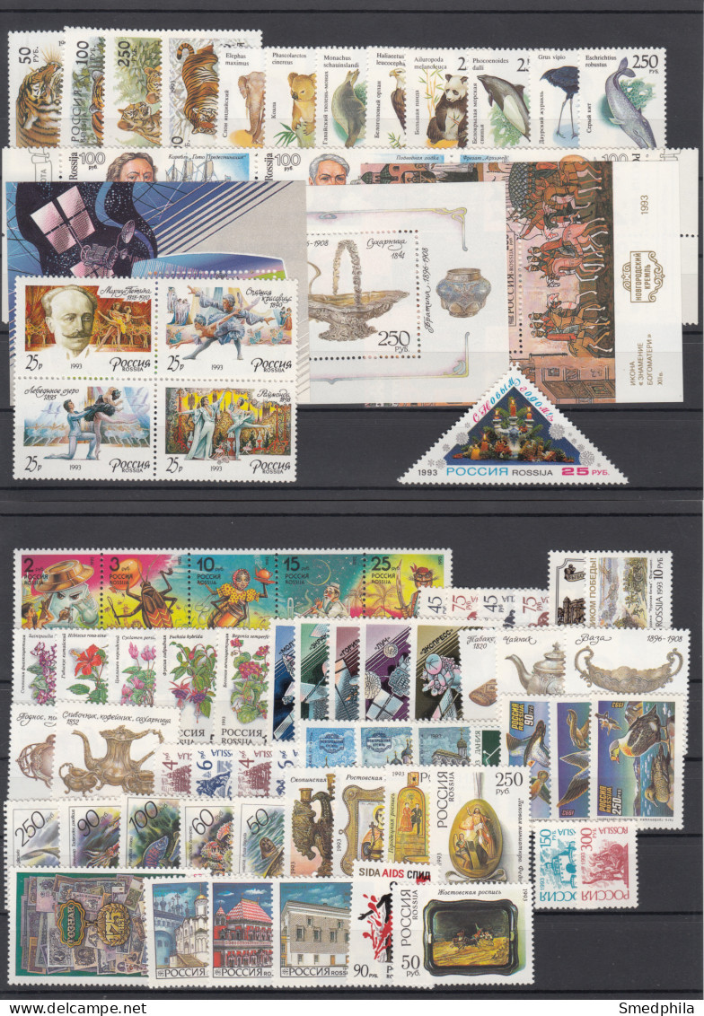 Russia 1993 - Full Year MNH ** - Años Completos