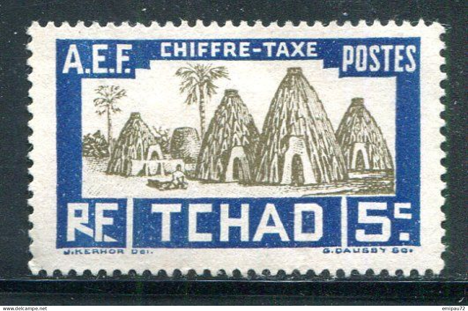 TCHAD- Taxe Y&T N°12- Neuf Sans Gomme - Neufs