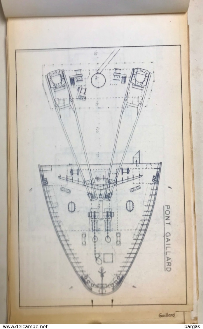 Compagnie Des Messageries Maritimes Bateau Paquebot Plan Coupe Du Marion Dufresne Dunkerke - Sonstige & Ohne Zuordnung