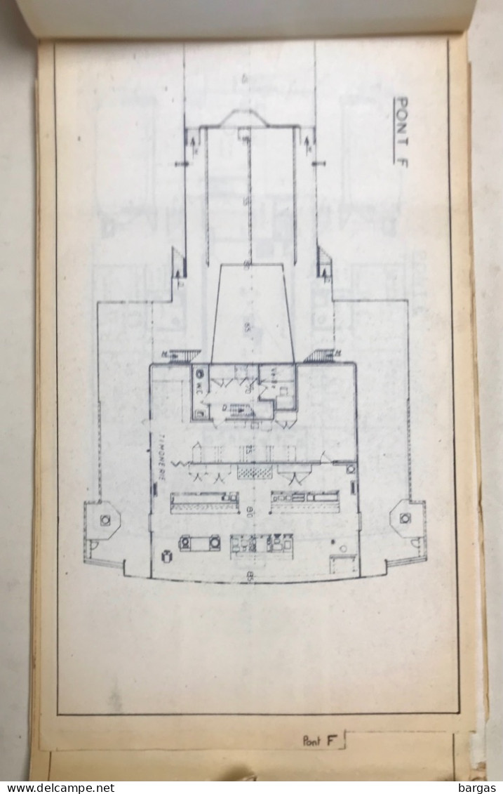 Compagnie Des Messageries Maritimes Bateau Paquebot Plan Coupe Du Marion Dufresne Dunkerke - Autres & Non Classés