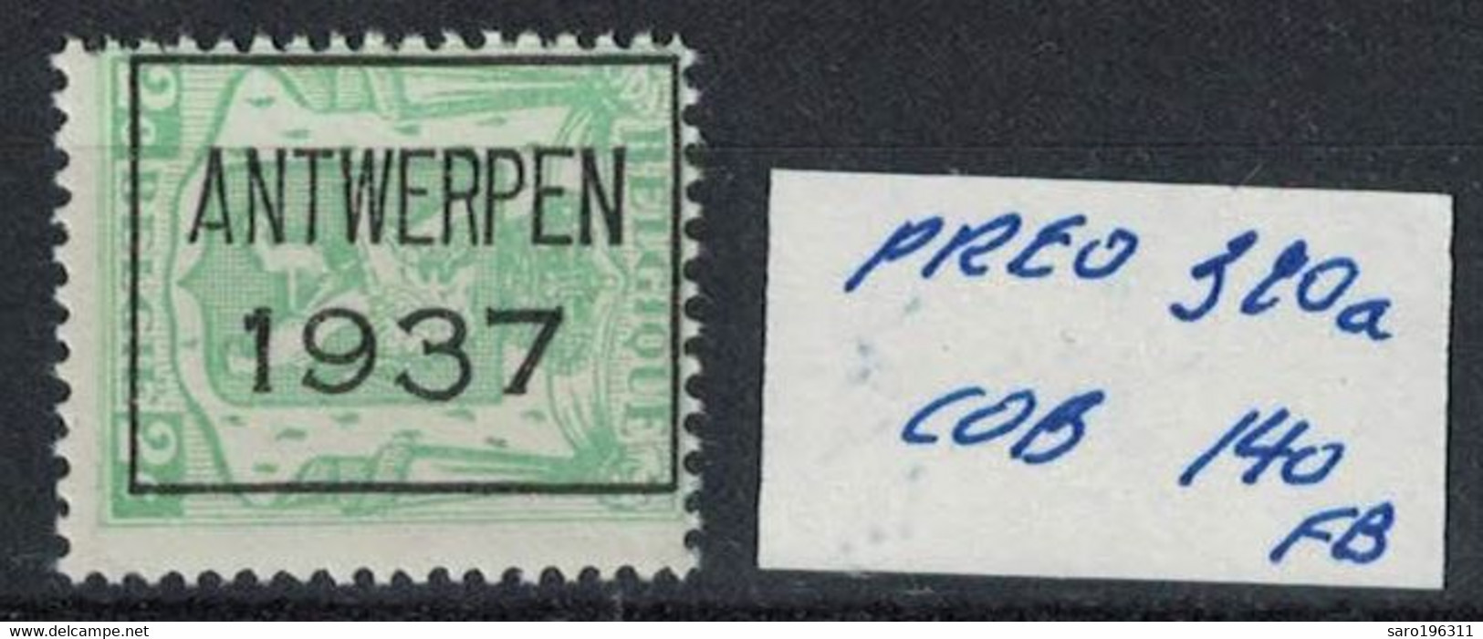 PREO ** / MNH 320A   Cob 140  FB    à  0,27 - Typografisch 1929-37 (Heraldieke Leeuw)