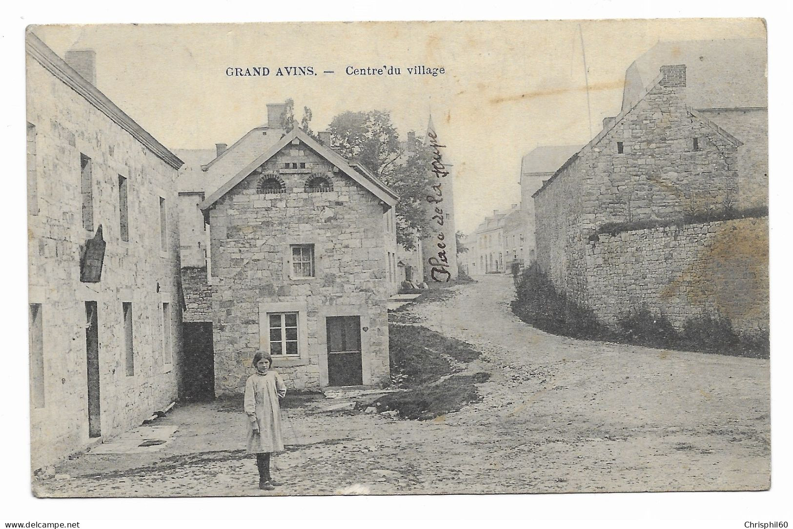 CPA Circulée En 1920 - GRAND AVINS - Centre Du Village - - Clavier