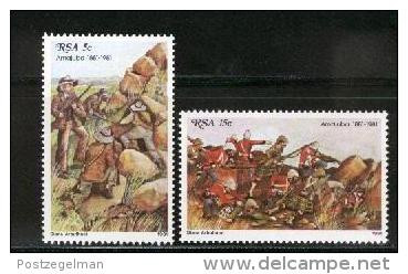 REPUBLIC OF SOUTH AFRICA, 1981, MNH Stamp(s) Amajuba Battle, Nr(s) 581-582 - Ongebruikt
