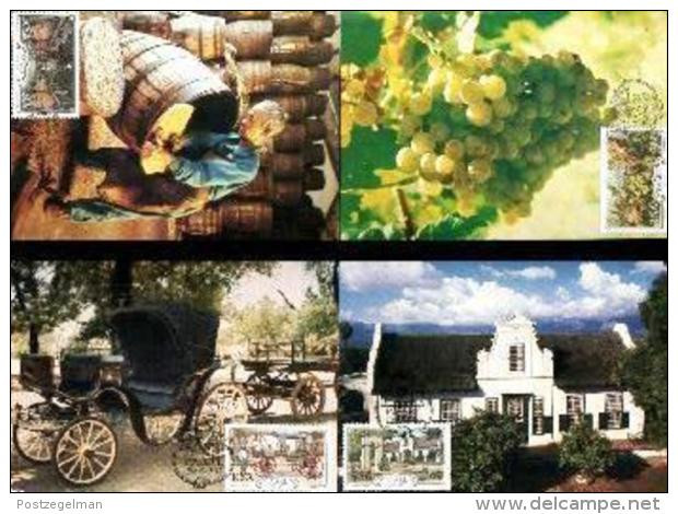 RSA, 1987, Mint Maxi Cards, MI Nr. 63-66,  Paarl Winery - Brieven En Documenten