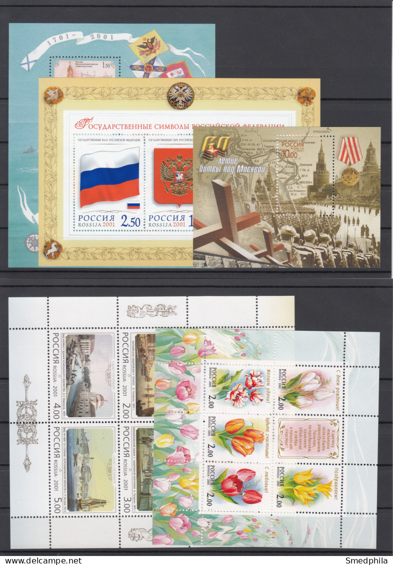 Russia 2001 - Full Year MNH ** - Ganze Jahrgänge