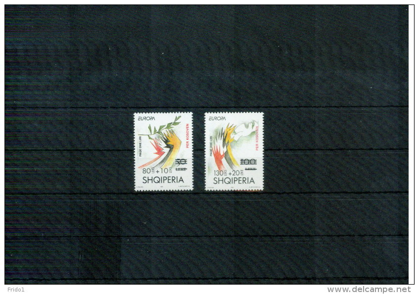 Albania 2001 Europa Cept Set Overprinted For Kosovo MNH - 2001