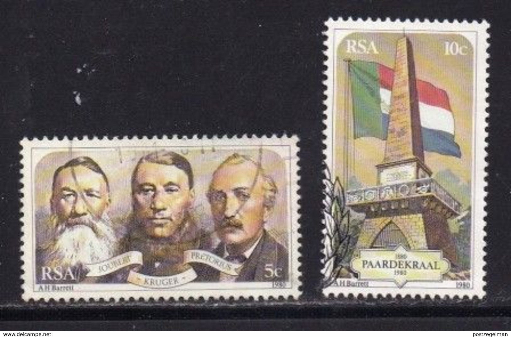 SOUTH AFRICA 1980 CTO Stamp(s) Paardekraal Battle 579-580 #3553 - Oblitérés
