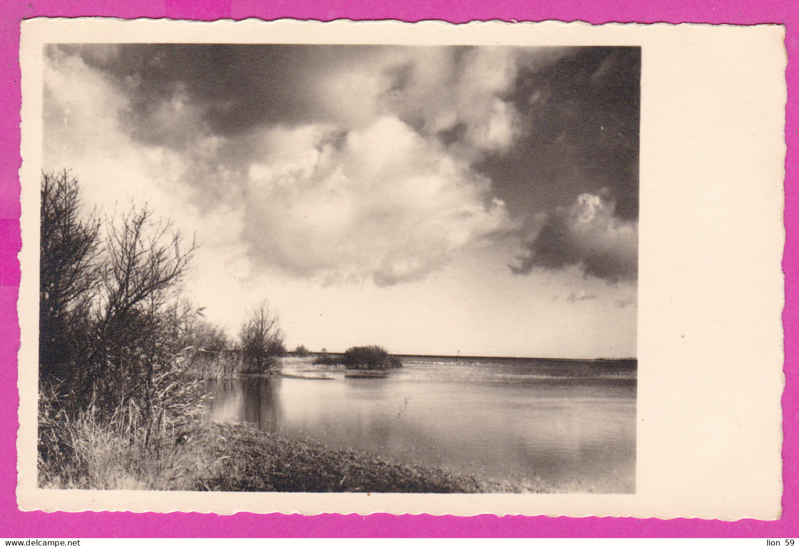 296790 / Germany DDR ?? Echt Foto Nr 662 - Landscape Lake Cloudy Sky 1944 PC Photo Deutschland Allemagne Germania - Verzamelingen & Kavels