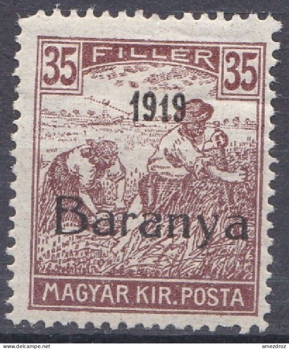 Hongrie Baranya 1919 N° 25  Semeurs   (J23) - Baranya
