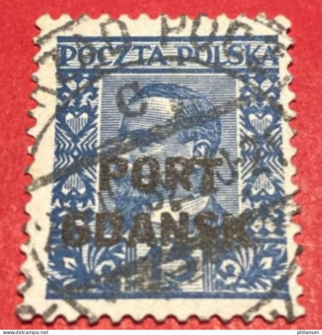 POLONIA 1928 - HENRYK SIENKIEWICZ - OVERPRINTED "PORT GDANSK" - Ocupaciones