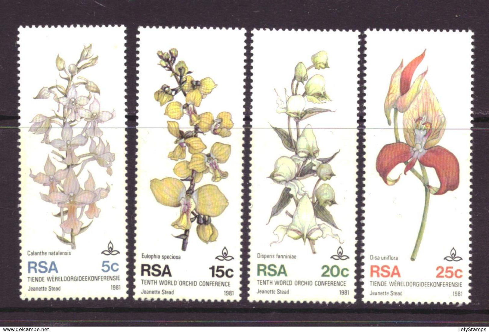 South Africa RSA 590 T/m 593 MNH ** Flowers Nature (1981) - Unused Stamps